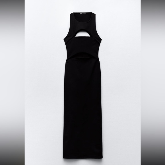 Zara limited edition bloggers favourite Cut out midi dress - Picture 7 of 9
